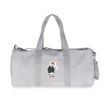 Canard élégant en costume - Sac de sport en toile recyclée Stanley/Stella - gris chiné - Devant