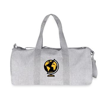 Globe Globe Earth School - Recycled Canvas Sports Bag by Stanley/Stella - heather grey - Front