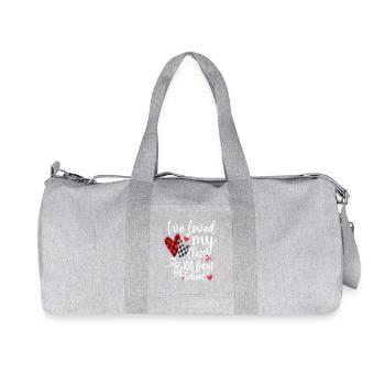 J’ai adoré ma classe 100 jours - Sac de sport en toile recyclée Stanley/Stella - gris chiné - Devant
