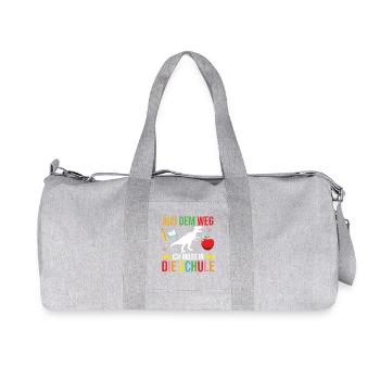 Kita Erste Klasse Einhorn Schüler Kindergarten - Recycelte Canvas-Sporttasche von Stanley/Stella - Grau meliert - Vorne