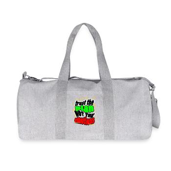 Faites confiance au plan, pas aux émotions - Sac de sport en toile recyclée Stanley/Stella - gris chiné - Devant