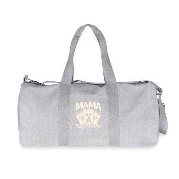 Kaffee Kaffeeliebhaber Mutter Mama - Recycelte Canvas-Sporttasche von Stanley/Stella - Grau meliert - Vorne