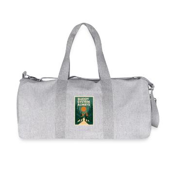 Immer Buddy-System | Pfadfinder - Recycelte Canvas-Sporttasche von Stanley/Stella - Grau meliert - Vorne