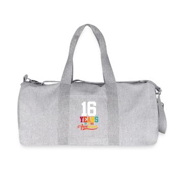 Seize ans à être génial - Sac de sport en toile recyclée Stanley/Stella - gris chiné - Devant