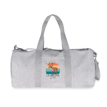 Weisswedelhirsch White-Tailed Deer - Recycled Canvas Sports Bag by Stanley/Stella - heather grey - Front