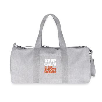 Bogen Bogenschütze Bogenschießen - Recycelte Canvas-Sporttasche von Stanley/Stella - Grau meliert - Vorne
