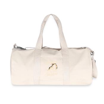 Dackel Schatten - Recycelte Canvas-Sporttasche von Stanley/Stella - Naturweiß - Vorne