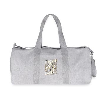 Graphiste Je n’utilise pas Magic Graphic Artist - Sac de sport en toile recyclée Stanley/Stella - gris chiné - Devant
