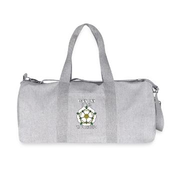 Im Yorkshire County stolze Yorkshire-Flaggenblume - Recycelte Canvas-Sporttasche von Stanley/Stella - Grau meliert - Vorne