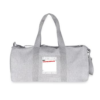 Gästebuch: Mein Junggesellenabschied - Recycelte Canvas-Sporttasche von Stanley/Stella - Grau meliert - Vorne