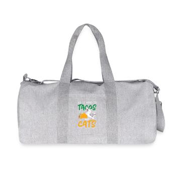 Chat Taco Chat Domestique Propriétaire de Chat - Sac de sport en toile recyclée Stanley/Stella - gris chiné - Devant