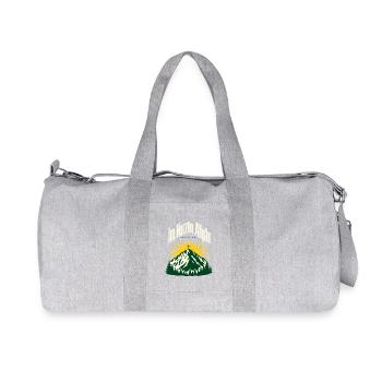 Im Herzen Allgaeu, Gruenten Hiking Souvenir - Recycelte Canvas-Sporttasche von Stanley/Stella - Grau meliert - Vorne