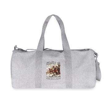 Legendäre Krieger Spartas König Leonidas I Spartan - Recycelte Canvas-Sporttasche von Stanley/Stella - Grau meliert - Vorne