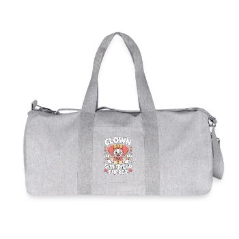 Clown Girlfriend Energy Clowngirl Clown - Recycelte Canvas-Sporttasche von Stanley/Stella - Grau meliert - Vorne