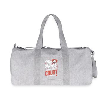 Dictons du volley-ball Cadeau amusant de volley-ball - Sac de sport en toile recyclée Stanley/Stella - gris chiné - Devant