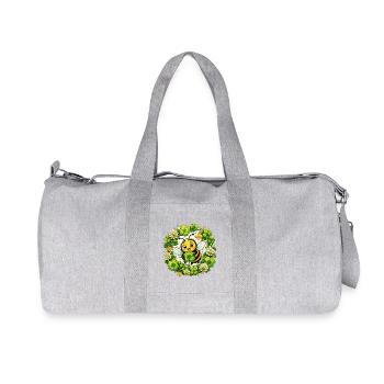 bee honey beekeeper honeycomb flowers meadow insect - Recycled Canvas Sports Bag by Stanley/Stella - heather grey - Front