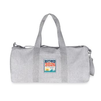 Retirement Gifts for Women, Retired 2026 Summer - Recycled Canvas Sports Bag by Stanley/Stella - heather grey - Front