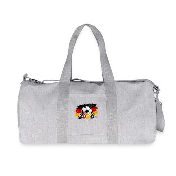Football Allemagne 2026 - Supporter Allemand - Recycled Canvas Sports Bag by Stanley/Stella - heather grey - Front