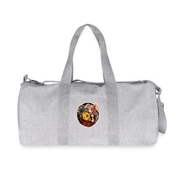 Lapin Lunaire avec Fromage de Lune et Corbeau - Sac de sport en toile recyclée Stanley/Stella - gris chiné - Devant