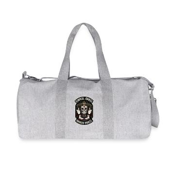 Sugar Skull Mittelfinger Sombrero - Recycelte Canvas-Sporttasche von Stanley/Stella - Grau meliert - Vorne