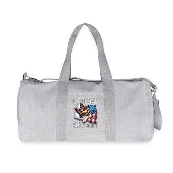 Chemise de nuit américaine Berger allemand - Sac de sport en toile recyclée Stanley/Stella - gris chiné - Devant