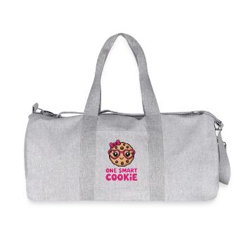 One Smart Cookie - Smart Cookie with Glasses - Recycled Canvas Sports Bag by Stanley/Stella - heather grey - Front