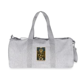 Collectionneurs de disques | Tarot en vinyle - Sac de sport en toile recyclée Stanley/Stella - gris chiné - Devant