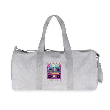Aucune idée de ce que c’est, de l’humour de fête des années 80 - Sac de sport en toile recyclée Stanley/Stella - gris chiné - Devant