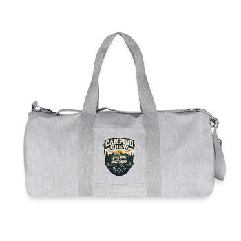 Camping Crew Wohnmobil Berge Outdoor Abenteuer - Recycelte Canvas-Sporttasche von Stanley/Stella - Grau meliert - Vorne