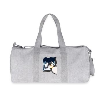 Pingouin mignon - Cadeau pour l’amoureux des manchots - Sac de sport en toile recyclée Stanley/Stella - gris chiné - Devant