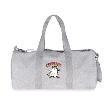 Halloween, fitness, sports, jogging, jogging Ghost - Sac de sport en toile recyclée Stanley/Stella - gris chiné - Devant