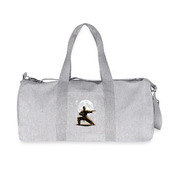 Tai Chi Zen Meditation – Chi Qigong Training - Recycled Canvas Sports Bag by Stanley/Stella - heather grey - Front