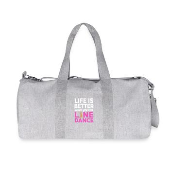 Danse en ligne - Sac de sport en toile recyclée Stanley/Stella - gris chiné - Devant