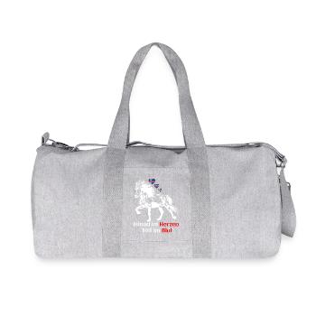 Island im Herzen Tölt im Blut - Islandpferdefans - Recycelte Canvas-Sporttasche von Stanley/Stella - Grau meliert - Vorne