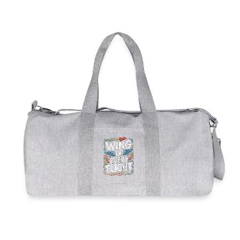 Private Pilot Wing It Every Flight Loves Aviation - Recycled Canvas Sports Bag by Stanley/Stella - heather grey - Front