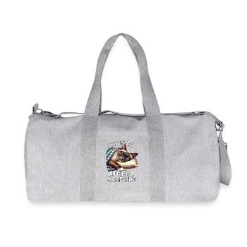 Siamkatze Schlafshirt - Recycelte Canvas-Sporttasche von Stanley/Stella - Grau meliert - Vorne
