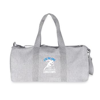 50 Ans Je Cours Plus Longtemps Humour Coureur - Sac de sport en toile recyclée Stanley/Stella - gris chiné - Devant