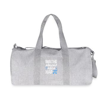 Mathe Macht Mich Glücklich - Recycelte Canvas-Sporttasche von Stanley/Stella - Grau meliert - Vorne
