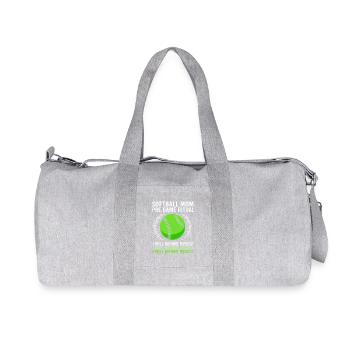 Maman du softball - Sac de sport en toile recyclée Stanley/Stella - gris chiné - Devant