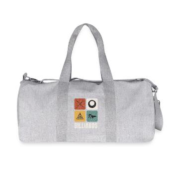 Panneaux vintage de billard - Sac de sport en toile recyclée Stanley/Stella - gris chiné - Devant