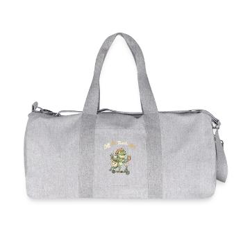 Art Frog Teacher on Scooter - Recycled Canvas Sports Bag by Stanley/Stella - heather grey - Front