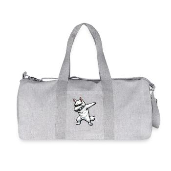 Tabbing de Berger Blanc Suisse - Sac de sport en toile recyclée Stanley/Stella - gris chiné - Devant