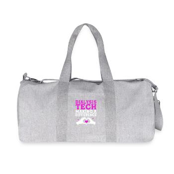 Dialyse-Techniker - Recycelte Canvas-Sporttasche von Stanley/Stella - Grau meliert - Vorne