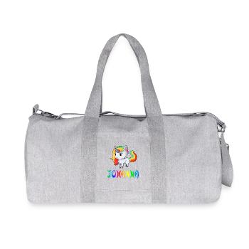Johanna Einhorn - Sac de sport en toile recyclée Stanley/Stella - gris chiné - Devant