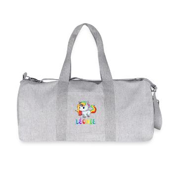 Léonie Einhorn - Recycelte Canvas-Sporttasche von Stanley/Stella - Grau meliert - Vorne