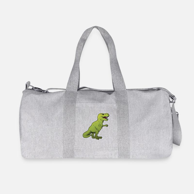 Dinosaurier / großes Tier / Tier - Recycelte Canvas-Sporttasche von Stanley/Stella - Grau meliert
