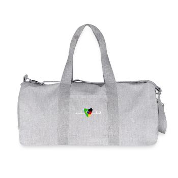 Brésil Allemagne Drapeau Brésilien Cadeau - Sac de sport en toile recyclée Stanley/Stella - gris chiné - Devant
