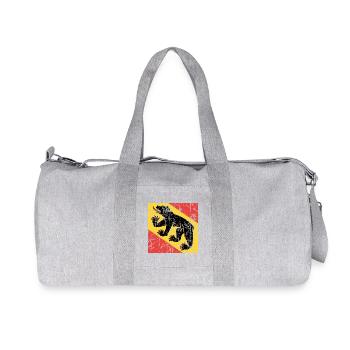 flag Bern Bern Fahne Flagge flag bandera - Recycled Canvas Sports Bag by Stanley/Stella - heather grey - Front
