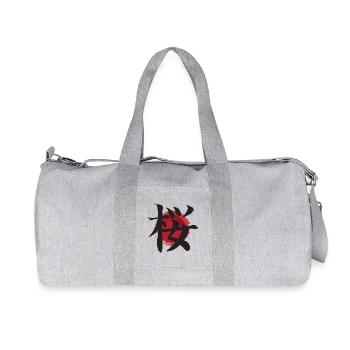 cerise sakura kanji japonais Kirsche cerise kers - Sac de sport en toile recyclée Stanley/Stella - gris chiné - Devant