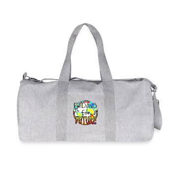Climate Protection Statement Colour Art - Recycled Canvas Sports Bag by Stanley/Stella - heather grey - Front